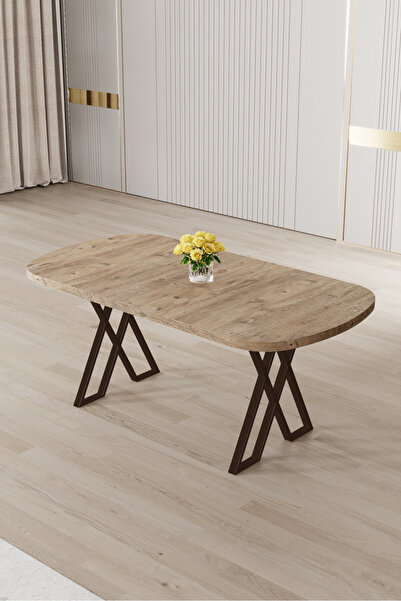 Canisa Kaye Serisi Mdf 90x168 Sabit Atlantik Çam Mutfak Masası