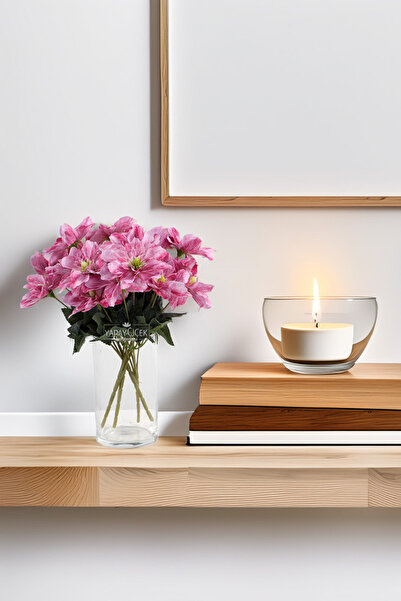 Yapay Çiçek Deposu Τεχνητό 5 Λουλούδια Αστέρι 30 εκ. Φούξια