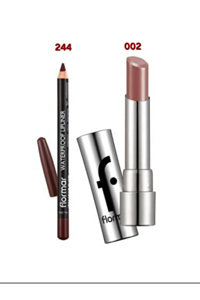 Flormar Lip Set - Lip Liner 244 & Lipstick 002 SO YOU