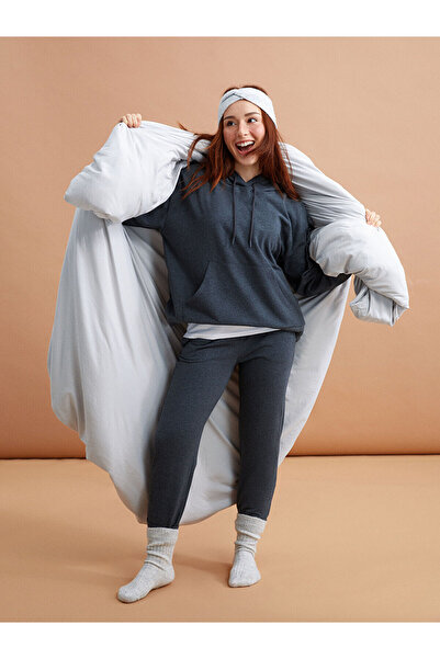 LC Waikiki Schlichte Jogginghose mit elastischem Bund für Damen in Petite-Größe