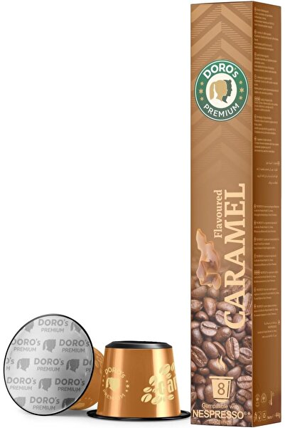DORO'S PREMIUM كبسولات قهوة الكراميل (8 كبسولات، 48 جم)