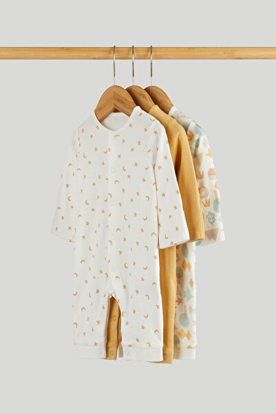 MOTHERCARE مجموعة من 3 ملابس نوم بدون أقدام