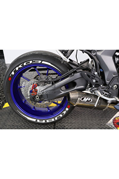 Performance Stickers TK03 Kuba + Şerit Motosiklet Lastik Sticker 15-19inç Uyu...