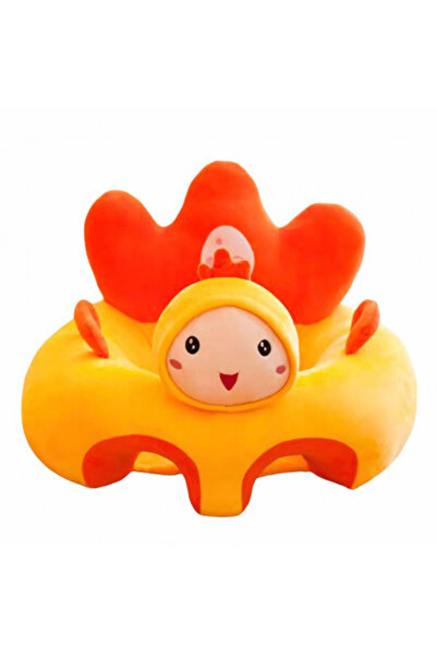 OEM Fotoliu plușat pentru copii cu spătar și suport pentru picioare, „Puișor”...