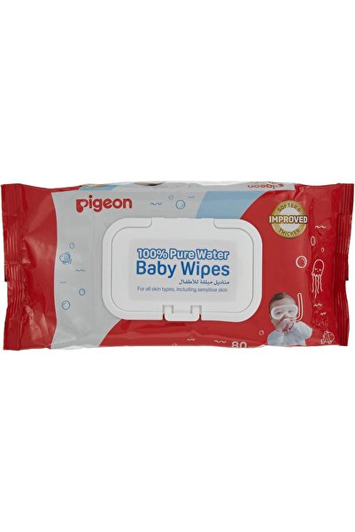 Pigeon , Baby Wipes, With Lid, 100% Pure Water, Extra Soft, Paraben, Alcohol ...