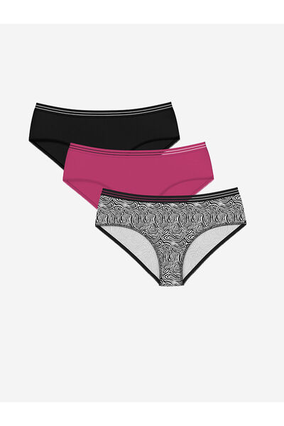 LC Waikiki Труси з хіпстерським принтом - набір з 3 штук