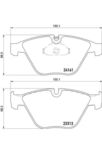 Brembo Set Placute Frana Frana Disc Bmw 3/X1/Z4 Roadster 2004-2016
