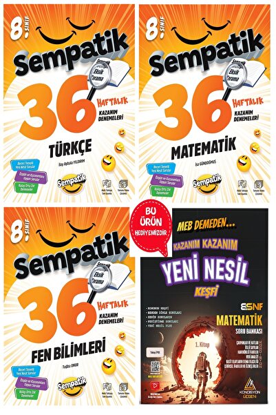 Ünlüler Karması Yayınları 8.Sınıf Sempatik Türkçe - Matematik -Fen Bilimleri ...