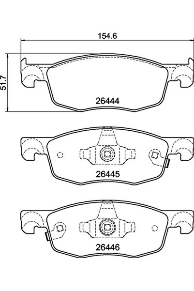 Brembo Set Placute Frana Frana Disc Mazda 2 Toyota Aygo 10/Yaris