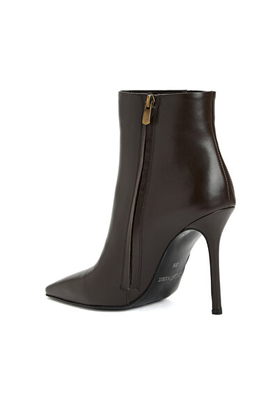 Dıvarese Kahverengi Kadın Deri Bot