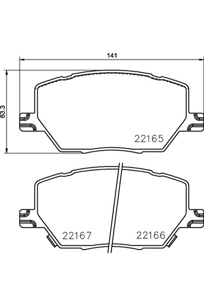 Brembo Set Placute Frana Frana Disc Fiat 500X Jeep Compass/Renegade Suv