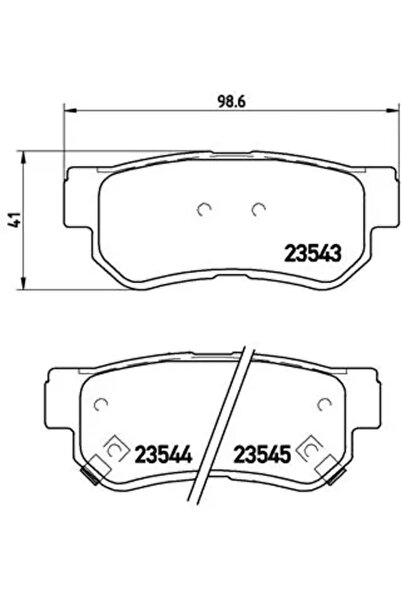 Brembo Set Placute Frana Frana Disc Hyundai Elantra 3 Limuzina/Elantra 4 Limu...