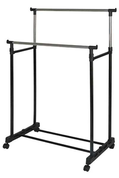 Other Double clothes and shoe rack - telescopic, mobile, with wheels