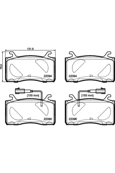 Brembo Set Placute Frana Frana Disc Alfa Romeo Giulia/Stelvio
