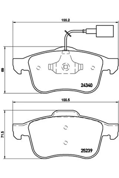 Brembo Set Placute Frana Frana Disc Alfa Romeo Giulietta Dodge Dart 2010-2020