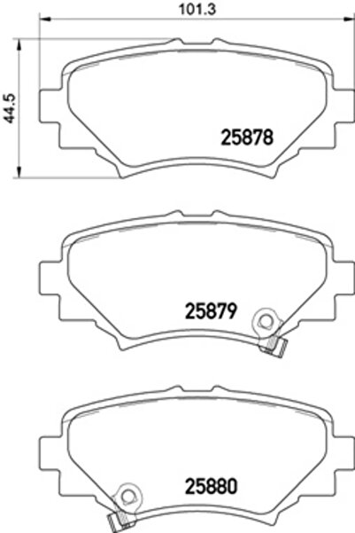 Brembo Set Placute Frana Frana Disc Mazda 3 Mazda (Changan) 3 Axela