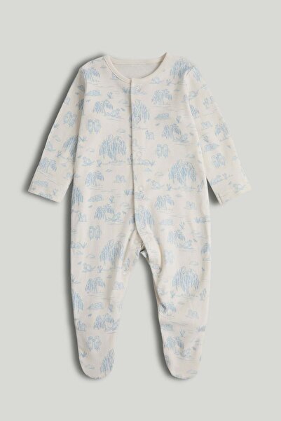 MOTHERCARE 3 Pack Blue Sleepsuits