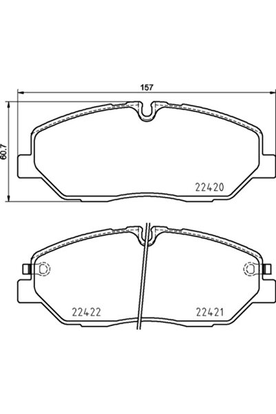 Brembo Set Placute Frana Frana Disc Hyundai H350 Bus/H350 Caroserie/H350 Plat...