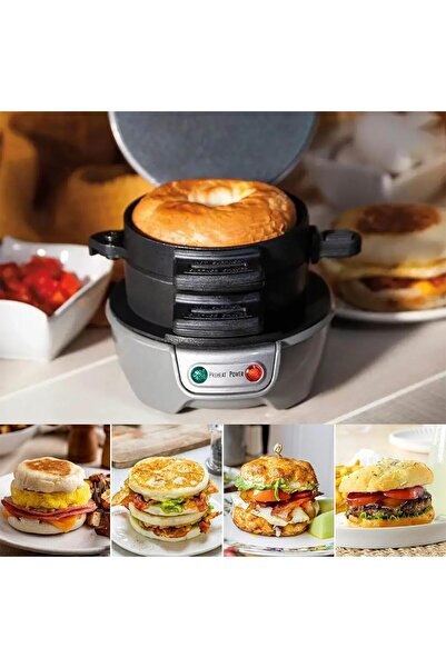 Generic Fast Heating Burger Maker 600W Non-Stick Electric Grill Compact Sandwich & Panini Maker