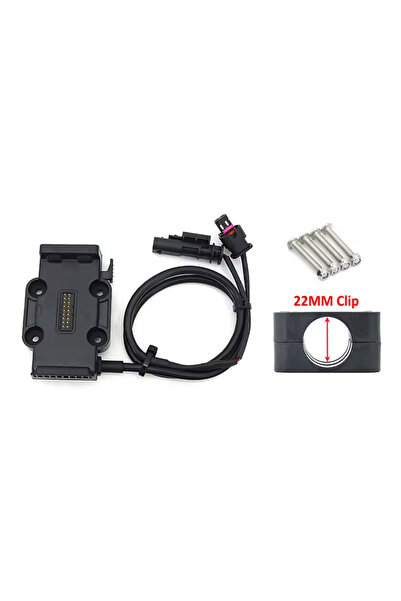 Knmaster BMW Motosiklet Kablosuz Şarjlı Telefon Tutucu Gidon Montaj Aparatı