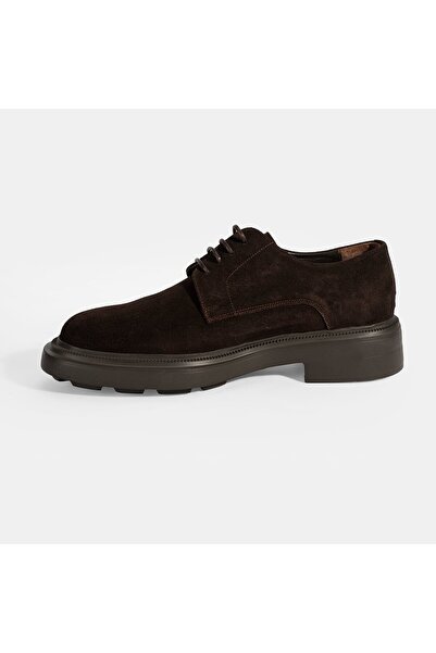 Desa Men's Brown Lace-Up Casual Suede Shoes