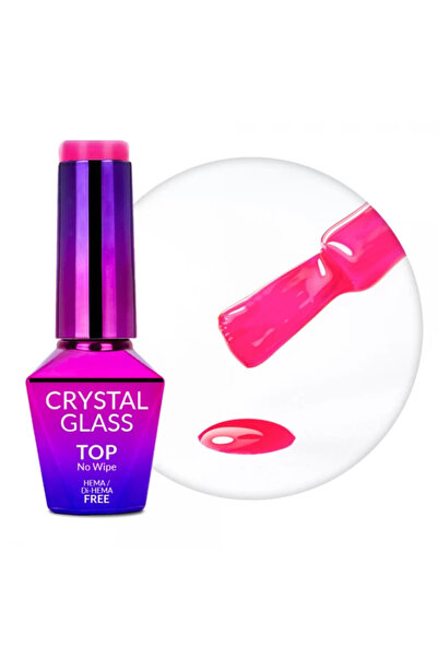 Molly Lac Top No Wipe Crystal Glass Pink HEMA/Di-HEMA Free 10g