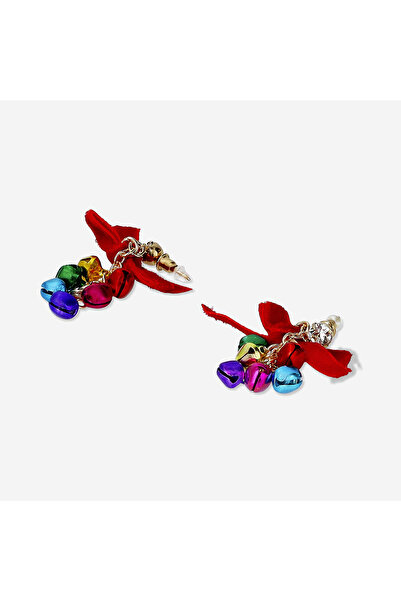 Flying Tiger Copenhagen Çan ve Kurdele Detaylı Küpe