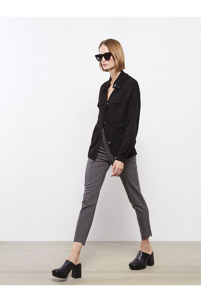 LC Waikiki Dámské rovné kalhoty Slim Fit