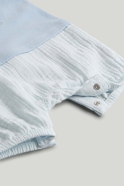 MOTHERCARE Blue Romper and Socks Outfit