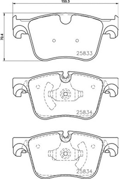 Brembo Set Placute Frana Frana Disc Citroen C4 Grand Picasso 2/C4 Picasso 1 2...
