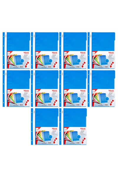 Esselte Ring Binder, 10 Pieces, Pack of 50, A4, 4 Holes, Blue