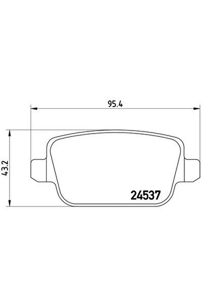 Brembo Set Placute Frana Frana Disc Ford Focus 2/Galaxy 2/Mondeo 4