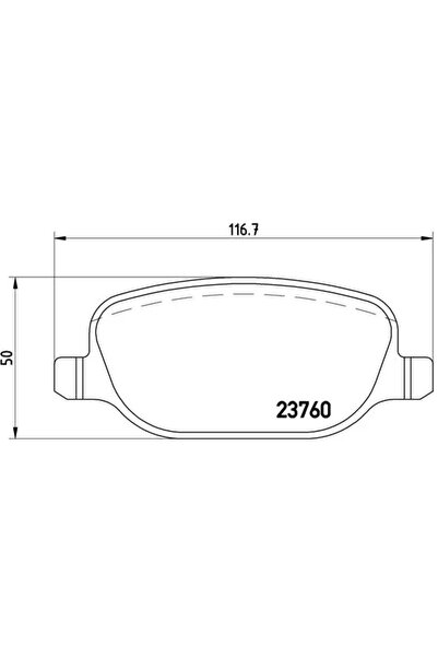 Brembo Комплект дискови спирачни накладки Alfa Romeo 159/Brera/Spider Lancia ...