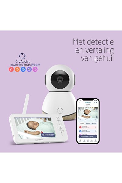 MAXİ-COSİ See Pro Baby Monitor (CryAssist, PTZ, 2K, Wireless, White)