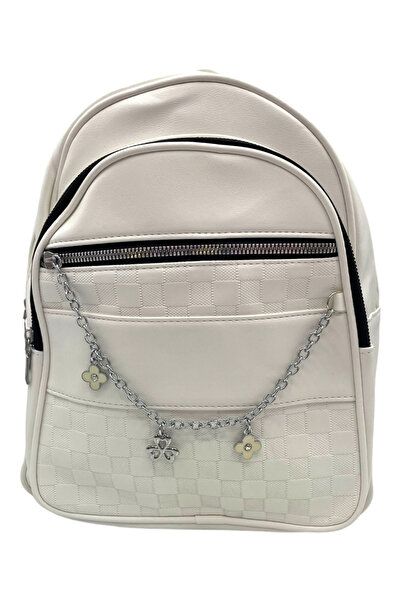 MADE İN ITALY White Georgiana Backpack