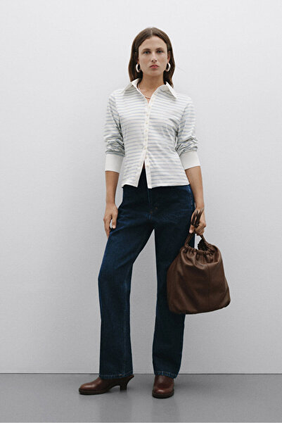 Pilea Blugi Soletta talie înaltă Mom Fit