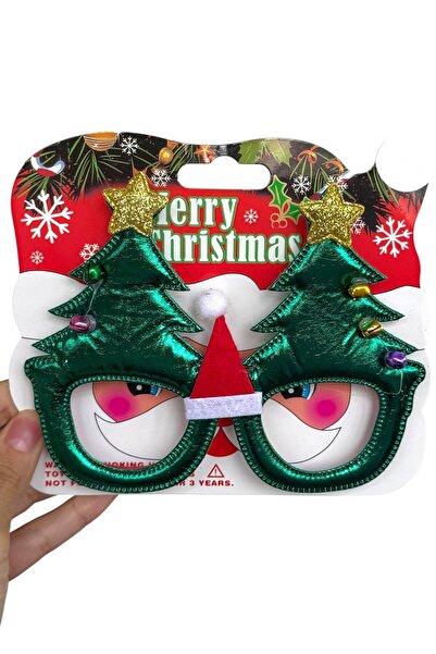 TAKIŞTIR Χριστουγεννιάτικα γυαλιά με θέμα τα Χριστούγεννα με φιγούρες χριστουγεννιάτικων δέντρων σε διάφορα χρώματα