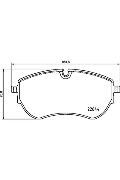 Brembo Комплект спирачни накладки за дискови спирачки VW Amarok