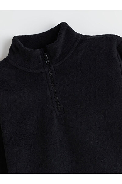 LC Waikiki Mock Neck Boys' Fleece Sweatshirt