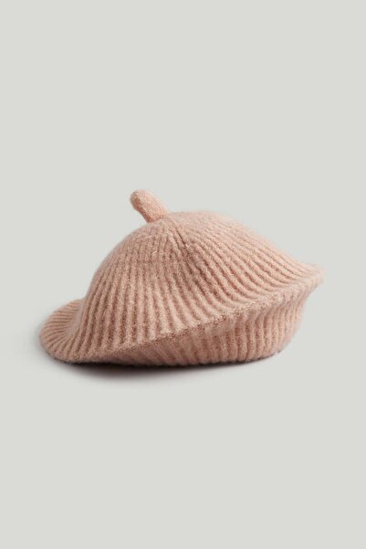 MOTHERCARE Pink Knitted Beret Hat