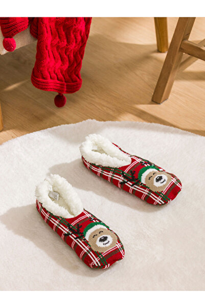 LC Waikiki Peak Yeni Sezon Yılbaşı Temalı Kadın Ev Ayakkabısı