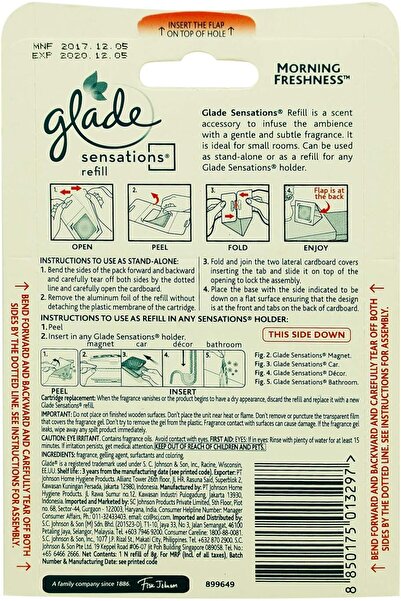 Glade Sensations Refill Morning Freshness Air Freshener, 8 g