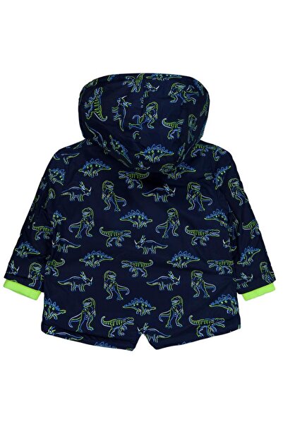 Civil Boys Dinosaur Printed 2-5 Years Old Coat - Navy Blue 5-6 Years Old