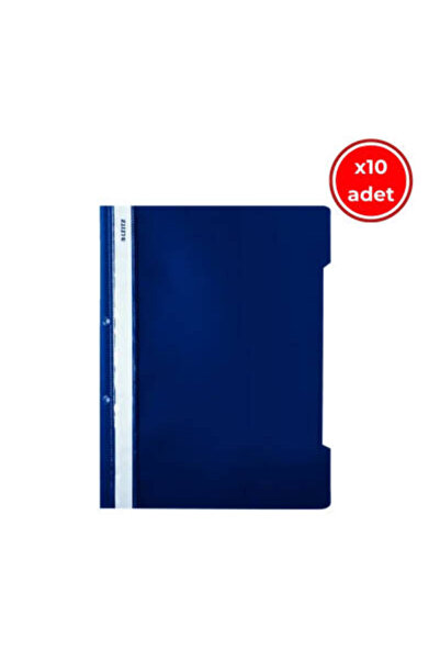 Leitz Скрепки, 10 штук, упаковка по 50 штук, A4, 2 отверстия, синие