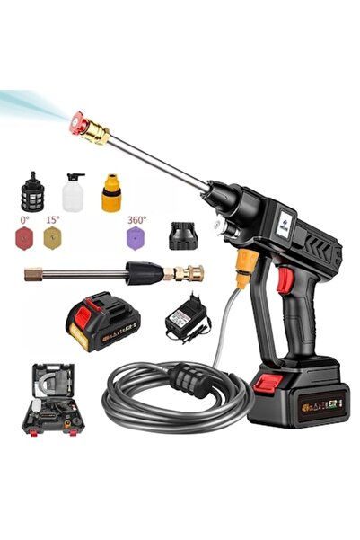 dalimag ADESKE Mașină de spălat cu înaltă presiune fără fir de 24V - Set comp...