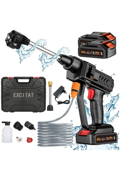 dalimag Aparat de spălat cu presiune portabil fără fir EXCITAT (pistol), 300W...