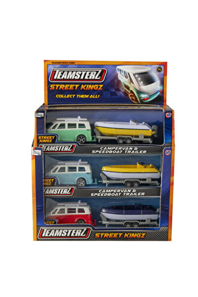 Teamsterz عربة تخييم وقارب سريع مقاس 4 بوصات