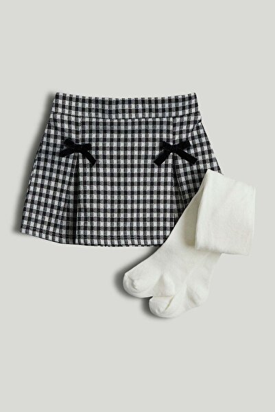 MOTHERCARE Checked Skirt and Tights Set
