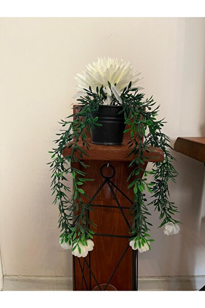 LABURN Artificial Flower Pendant Lamp Huajia Hanging Plant in a Pot with Roses