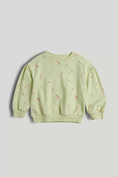 MOTHERCARE Green Floral Sweat Top